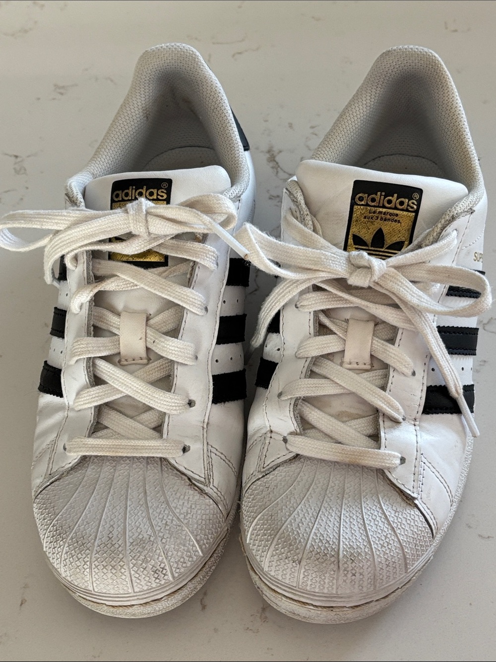 Adidas Superstar Youth Sneakers Size 6 White Black Shell Toe Classic